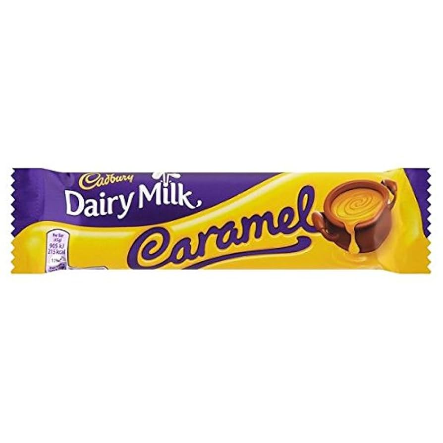 ( 48 Pack ) Cadbury Dairy Milk Caramel Chocolate Bar 45g