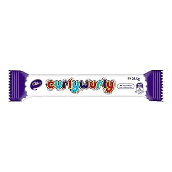 Cadbury Curly Wurly Chocolate Bars, 21g (Pack of 5) x 3 Delicious Tasty