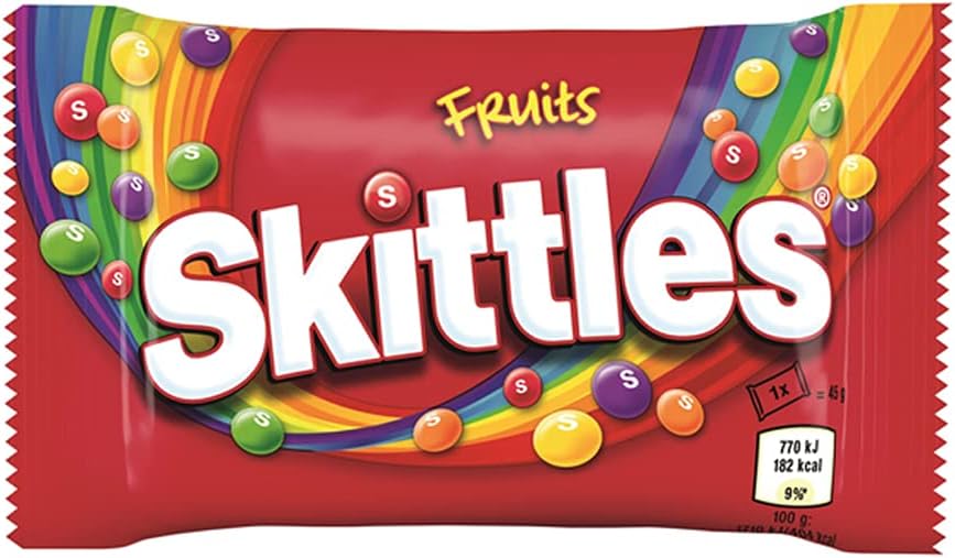 12 Packs of Original SKITTLES FRUITS (45G)