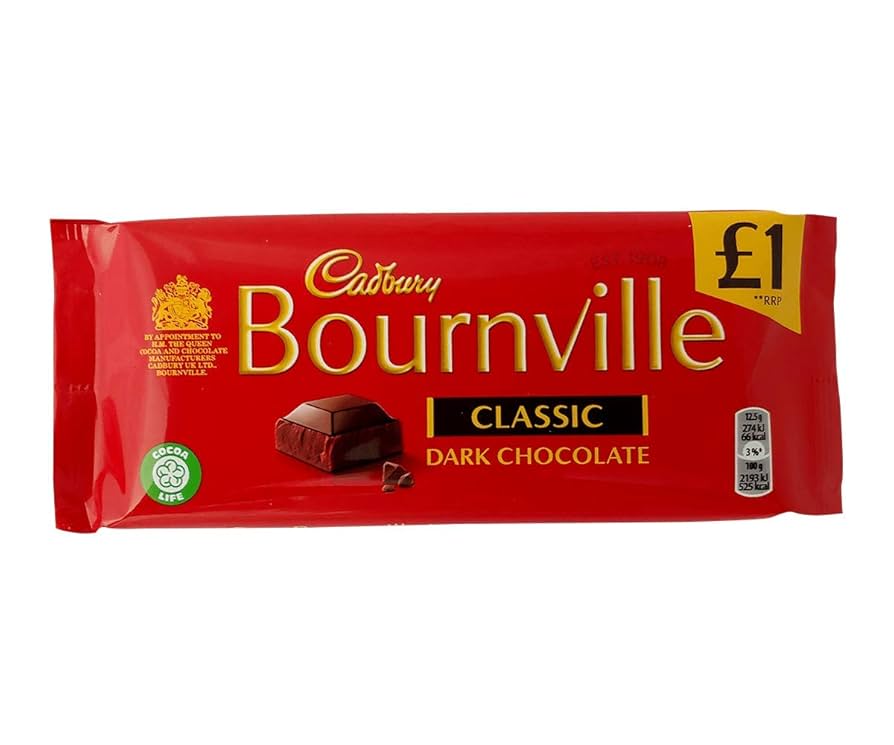 Cadbury Bournville Classic Dark Chocolate Bar Pack Of 3 x 100g