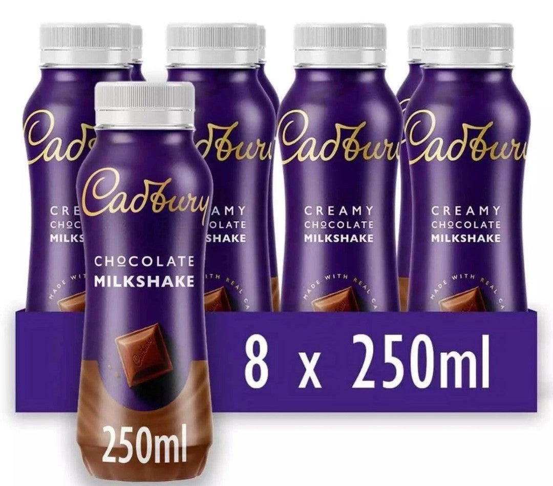 Cadbury Dairy Milk Chocolate Milkshake Creamy Cocoa Drink Pack Bottles 8 x 250ml