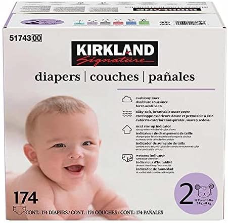 Kirkland Signature Diapers  Size 2, 174-Count