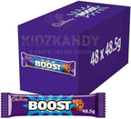 Boost Chocolate Box Full Box Of 48 x 48.5g Chocolate Boost Favourtite Chocolate Crunchy Biscuit Deliciously Chewy Caramel Chocolate