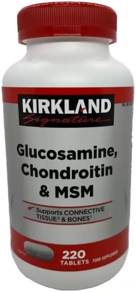 Kirkland Signature Glucosamine, Chondroitin & MSM  220 Tablets for Joint Health