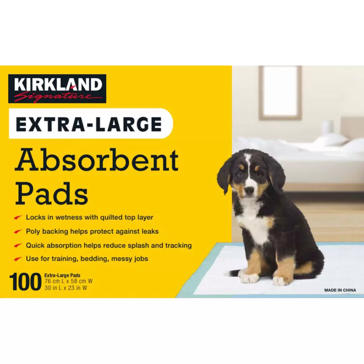 Kirkland Signature Extra Large Absorbent Pads – 76cm x 58cm, 100 Pack