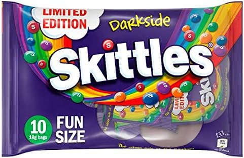 Skittles Darkside Limited Edition Fun Size  10 Pack (18g Each)