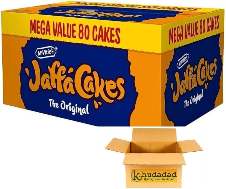 Jaffa Cakes Mega Pack 80  Chocolate Orange Sponge Cakes, 4 x 20 Packs