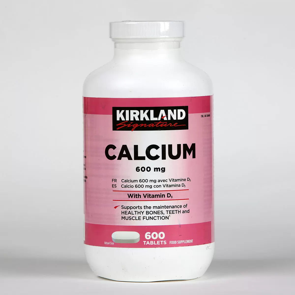 Kirkland Signature Calcium & Vitamin D3 600 Count