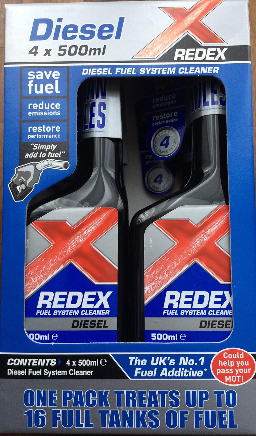 Redex Diesel Fuel System Cleaner Multipack  4 x 500ml