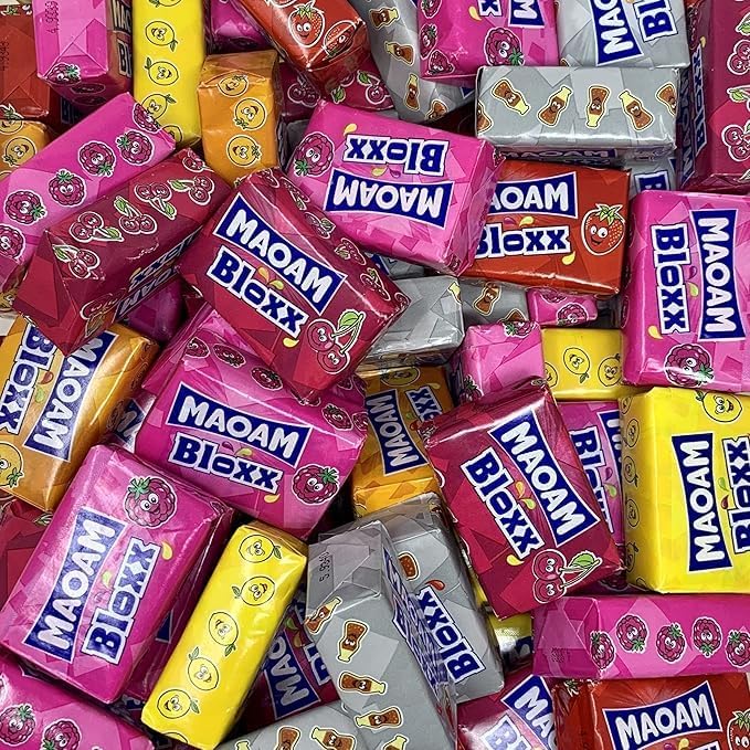 Maoam BLOXX Chewy Candy  40 Pack, 5 Fruit Flavours Mix