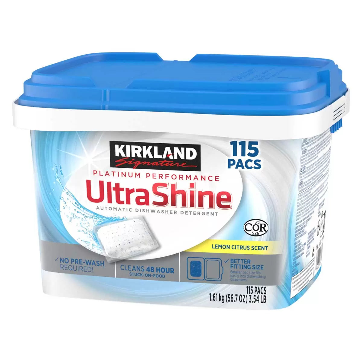 Kirkland Signature Ultra Shine Dishwasher Pacs  115 Count
