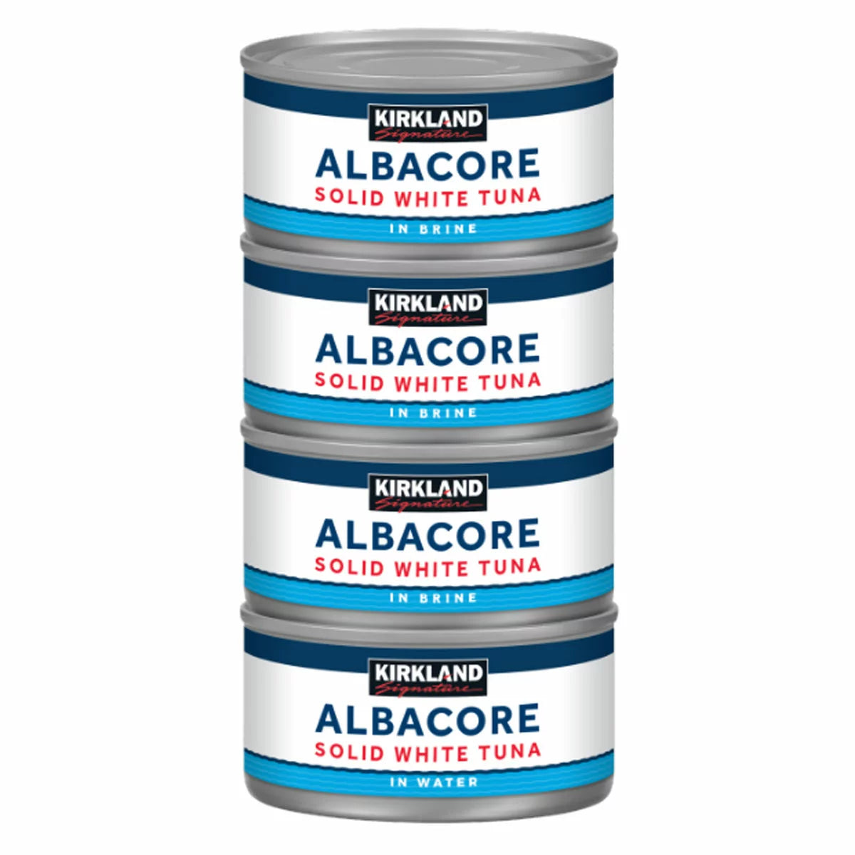 Kirkland Signature Albacore Solid White Tuna in Brine – 8 x 198g