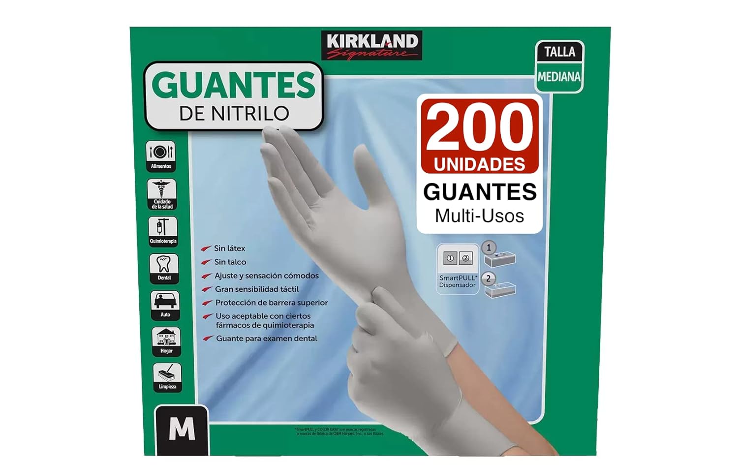 Kirkland Signature Nitrile Gloves  Medium, 200 Count