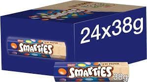 Nestlé Smarties Milk Chocolate Gems  24 Tubes