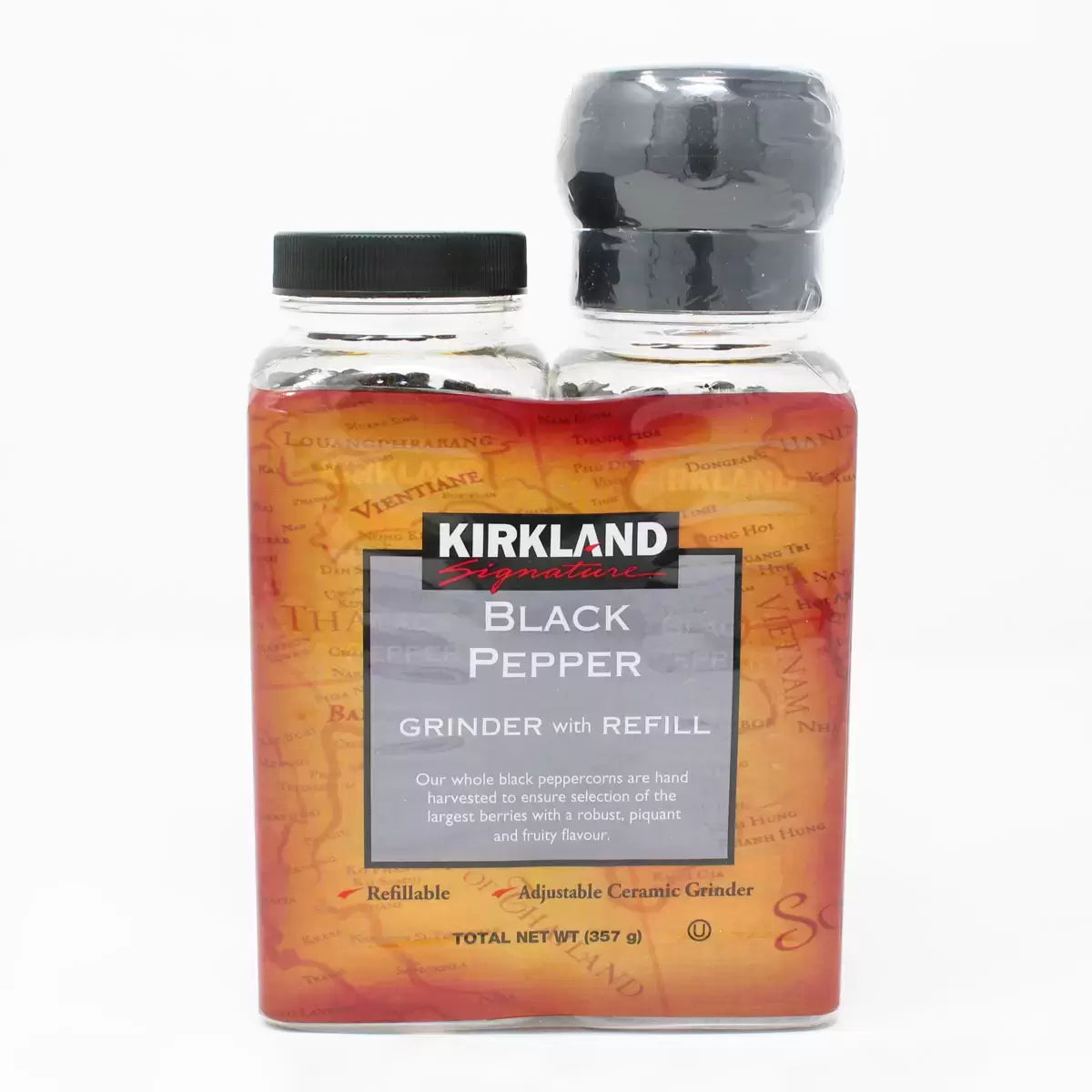 Kirkland Signature Black Pepper Grinder with Refill 357g