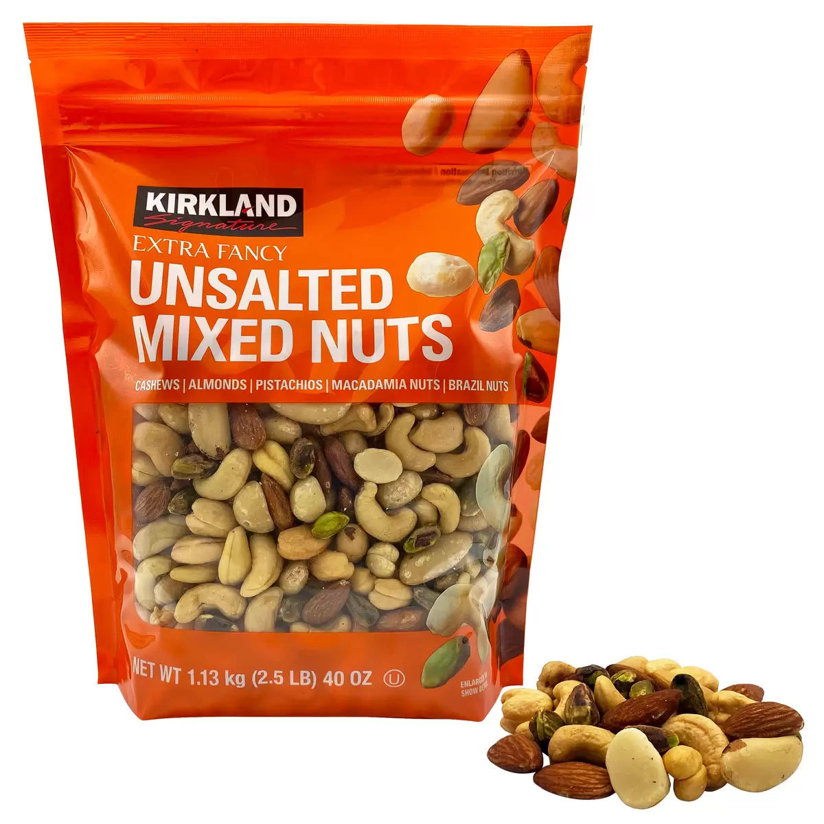 Kirkland Signature Unsalted Mixed Nuts 1.13kg