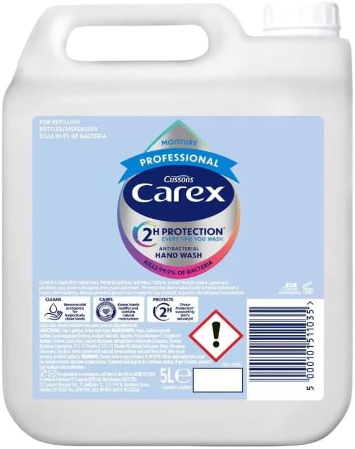 Carex Professional White Moisture Handwash 5L  Antibacterial & Moisturizing