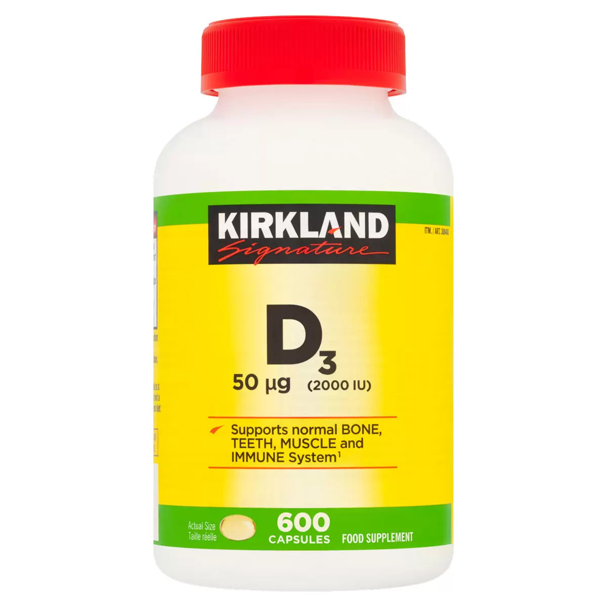 Kirkland Signature Vitamin D3 2000 IU 600-Count