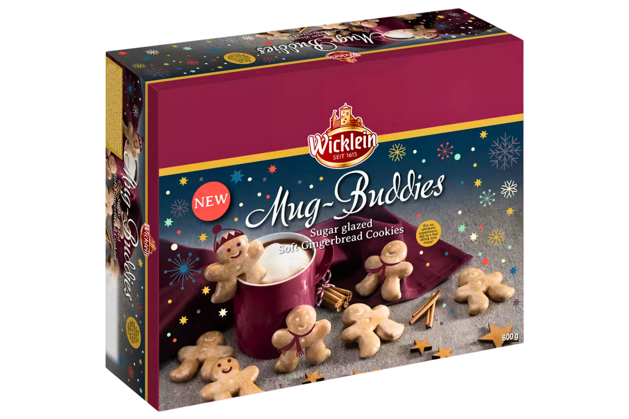 Wicklein Mug Buddies Gingerbread Cookies  200g x 4 Pack