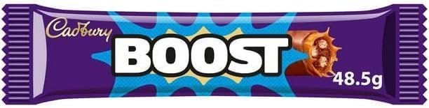 Boost Chocolate Box Full Box Of 48 x 48.5g Chocolate Boost Favourtite Chocolate Crunchy Biscuit Deliciously Chewy Caramel Chocolate
