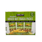Kirkland Signature Unsalted Mixed Nut Snack Packs – 21 x 45g