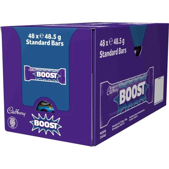 Cadbury Boost Chocolate Bars  Pack of 48