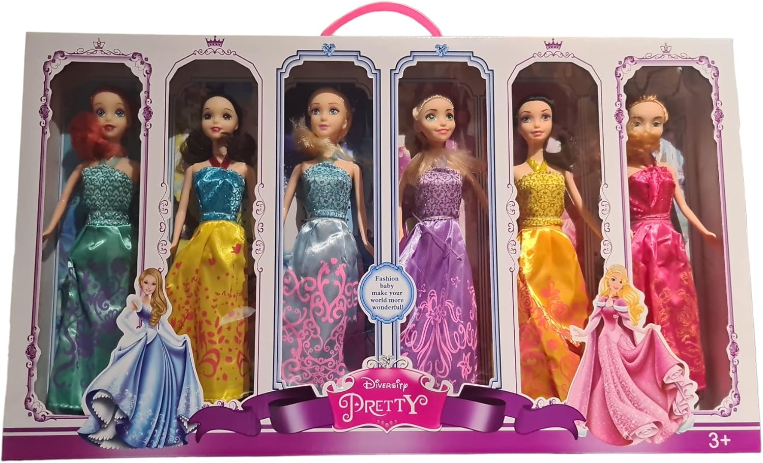 Princess Pretty Doll Diversity Set of 6