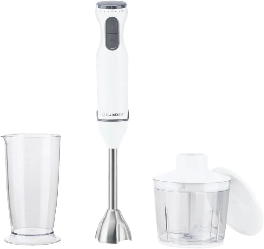600W 2 In 1 Hand Blender Set For Pureeing And Chopping Kitchen Appliance