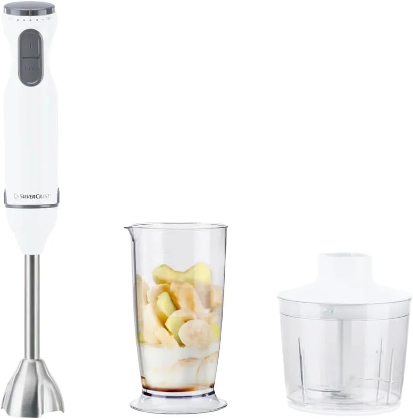 600W 2 In 1 Hand Blender Set For Pureeing And Chopping Kitchen Appliance