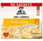 Quaker Oat So Simple Golden Syrup, Quaker porridge sachets 50 pack, Quaker instant oats golden syrup, Quaker Oat So Simple 36g sachets, Quaker porridge bulk buy, Quaker breakfast oats, Quaker catering pack porridge, Golden Syrup instant porridge.