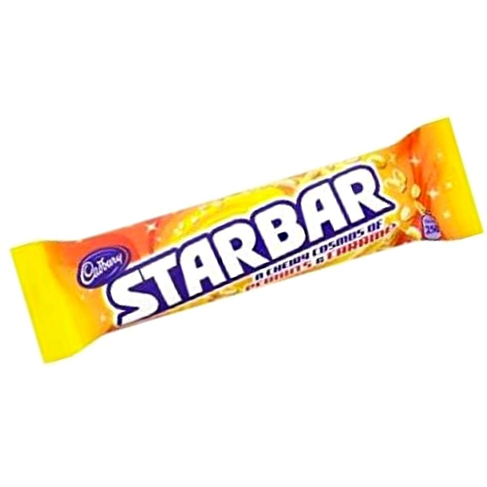 Cadbury Starbar Chocolate Bars  49g (Pack of 32), Milk Chocolate with Caramel & Peanut Centre