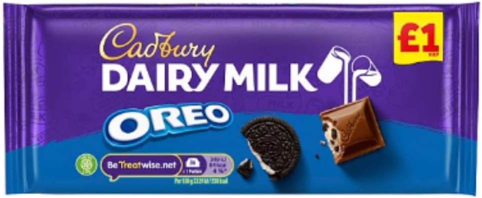Cadbury Dairy Milk with Oreo Chocolate Bar 120g x Case of 17