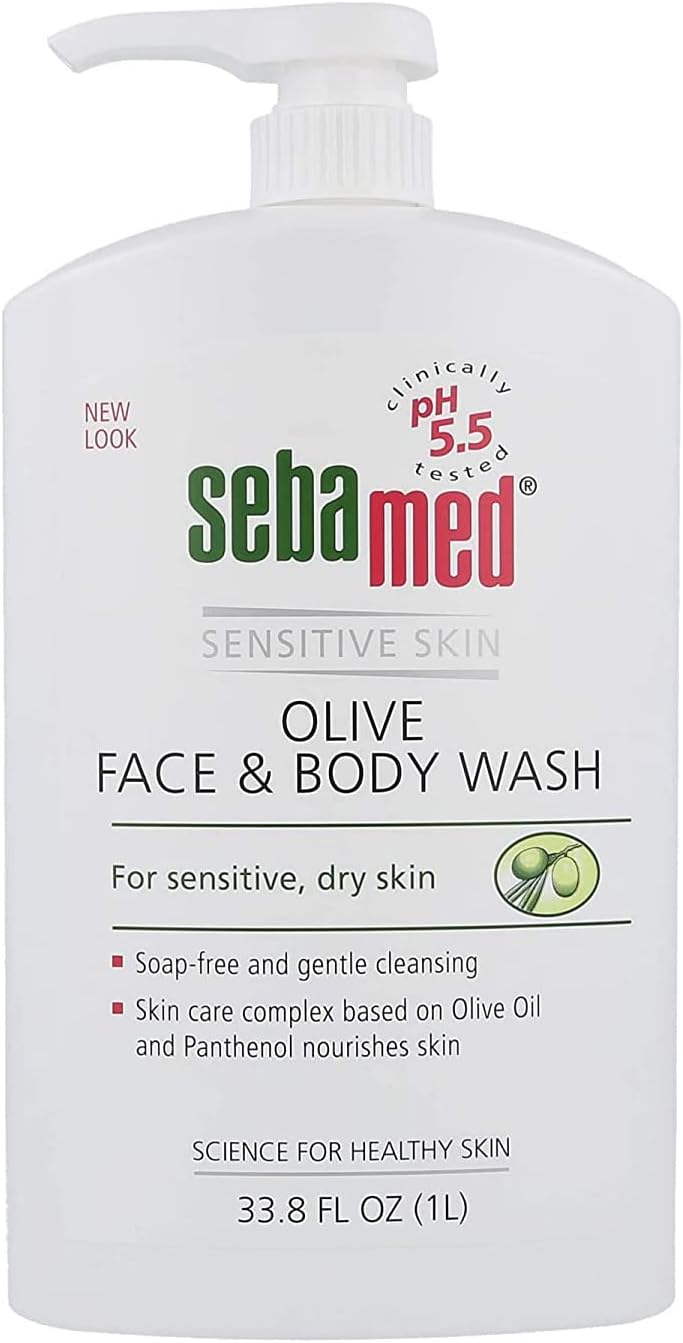 Sebamed Olive Face and Body Wash Pump Pot 1000ml SM0208
