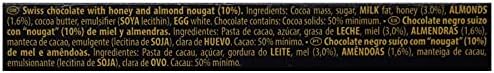 Toblerone Dark Chocolate with Honey and Almond Nougat Pack of 4 x 100 g