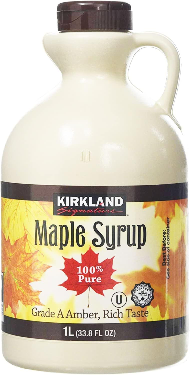 Kirkland Signature Canadian Maple Syrup  1L, Grade A Amber