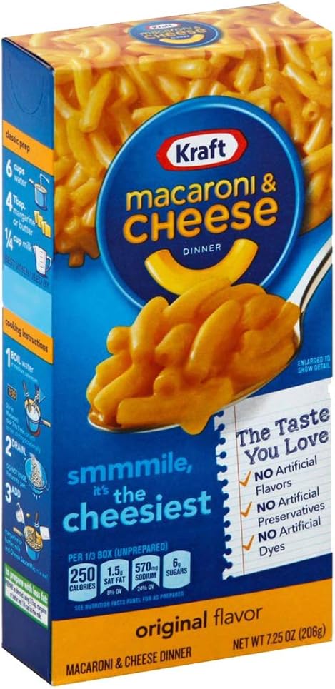 Kraft Macaroni & Cheese Smmmile, Original Flavor, 206 g