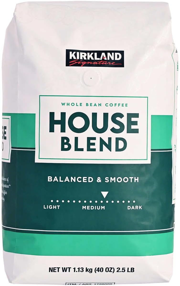 Kirkland Signature Whole Bean Coffee House Blend, 1.13kg