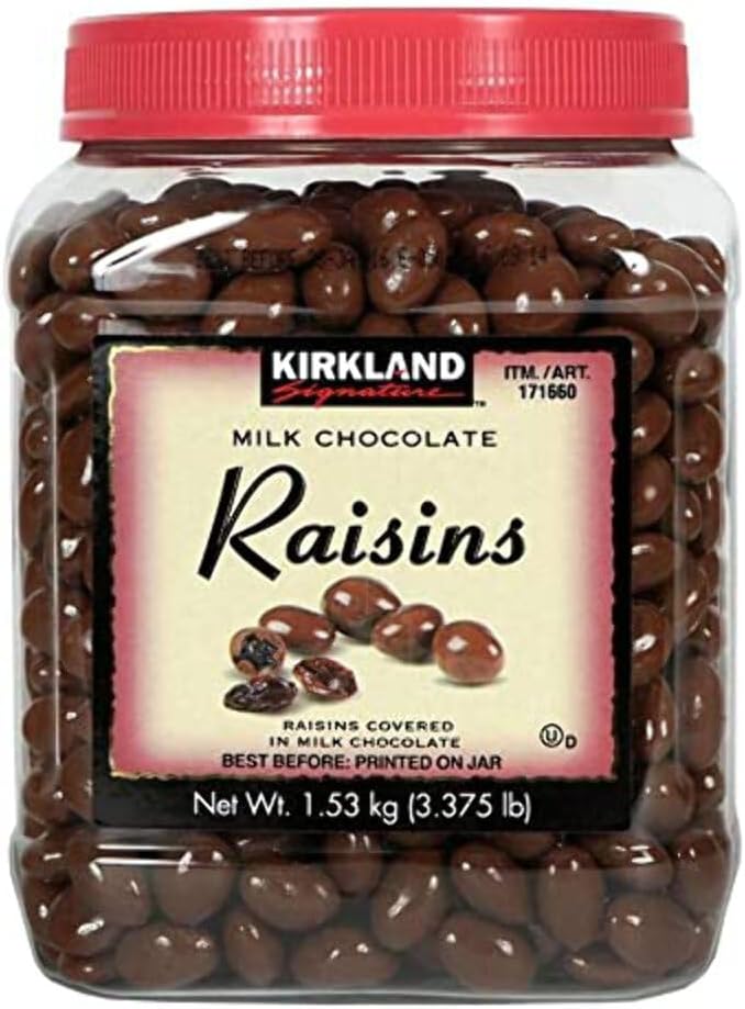 Kirkland Signature Milk Chocolate Covered Raisins  1.53 kg