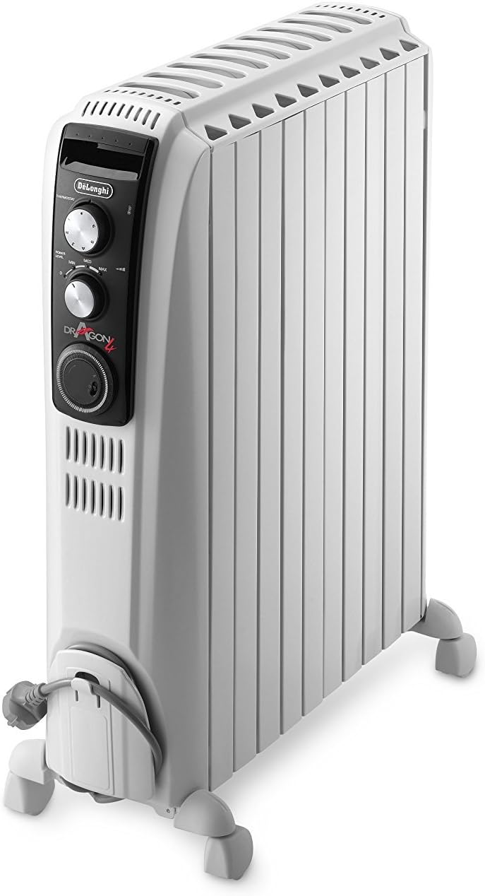 De'Longhi Dragon 4 TRD41025T Oil-Filled Radiator  White