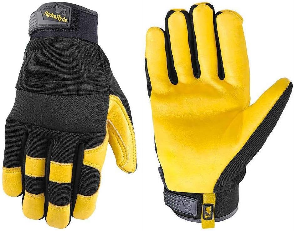 3 Pack Leather Work Gloves (hydrahyde) WelllsLamont size Large