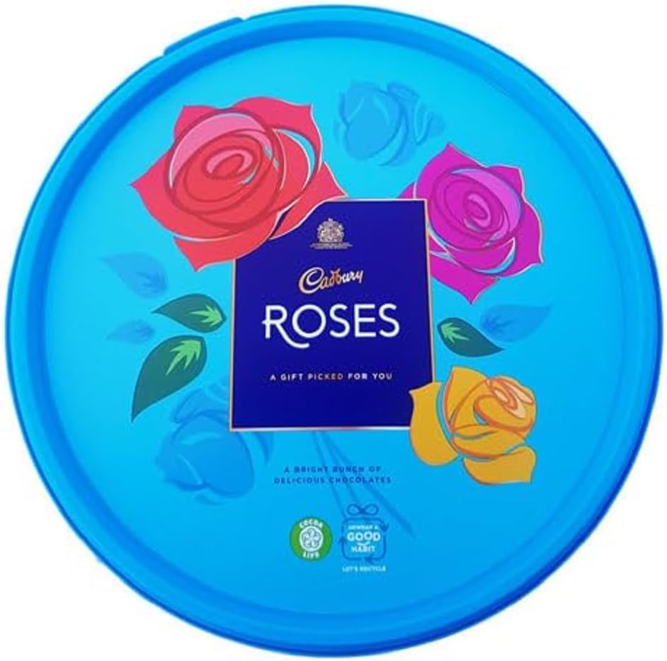 Cadbury Roses Assorted Chocolates Tub 600g  Official Festive Selection