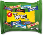 Mixed Minis Bag, 71 Mini Chocolate Bar Snacks (Mars, Snickers, Bounty, Twix, Milky Way), Halloween Chocolate, Halloween Sweets, Sweets Gift Box, Optimal for Gift, (1400g)