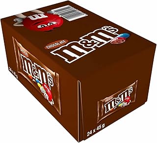 M&M'S Peanut Bulk Box Chocolate Gifts & Movie Night Snacks 24 x 45 g
