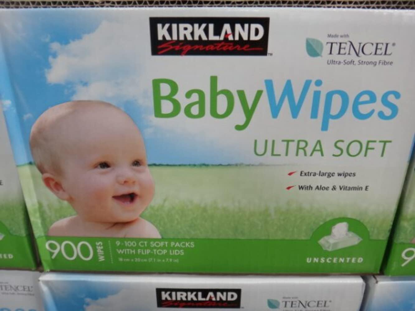 Kirkland Baby Wipes Unscented 900ct by Kirkland Signature