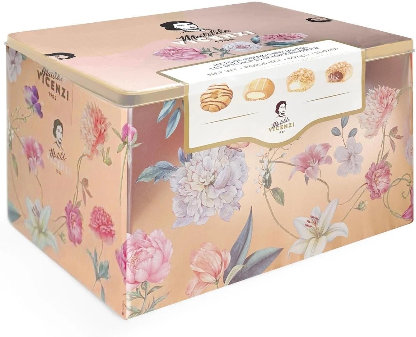 Matilde Vicenzi Italian Biscuit Assortment Tin, 907g