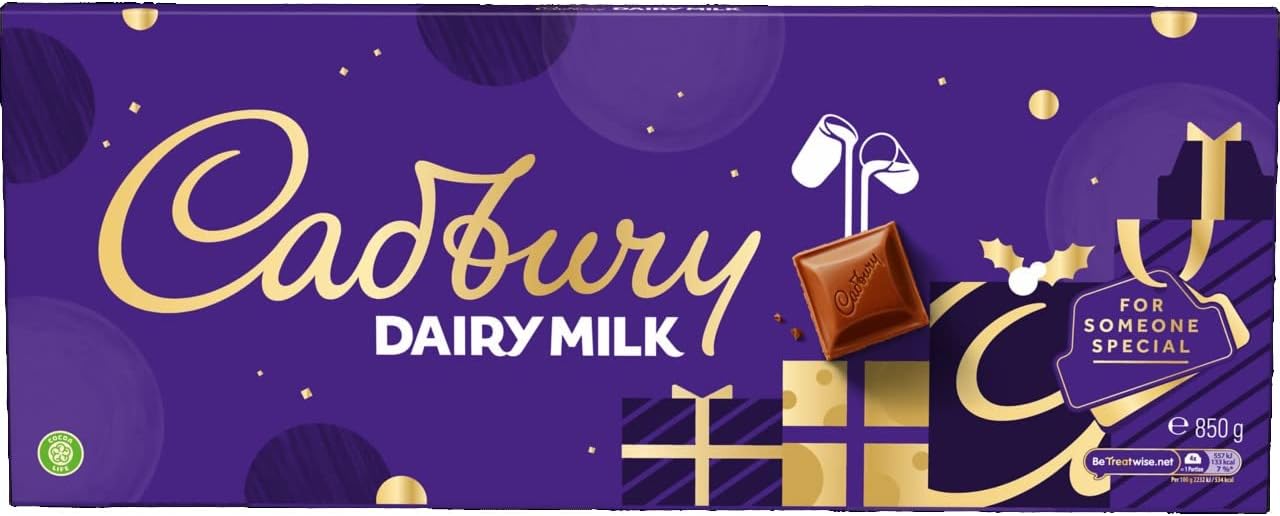 Cadbury Dairy Milk Chocolate Bar, 850g