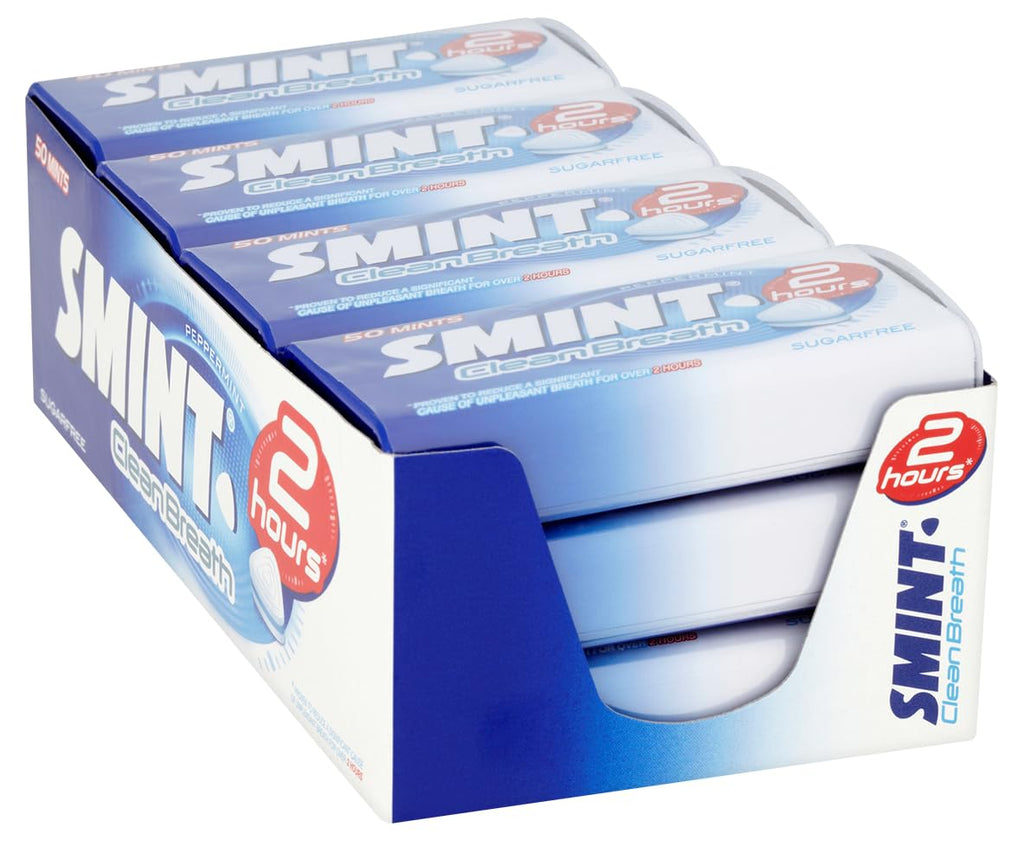Smint Sugar-Free Spearmint Mints  12 x 50 XXL Tins, Vegetarian Friendly