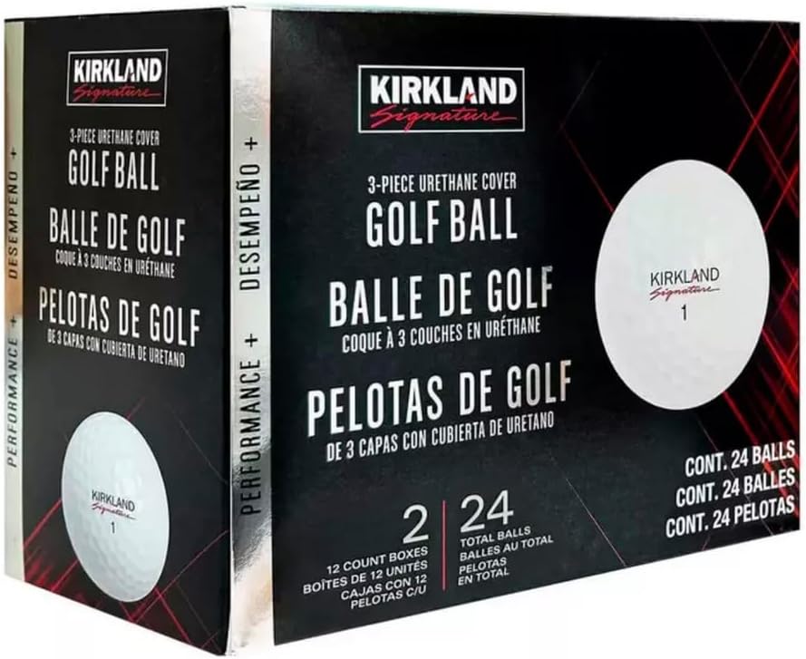 Kirkland V3.0#1654518 3-Piece Urethane Covered Golf Balls (2 Dozen 24 Balls)