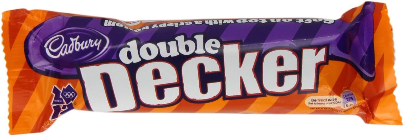 Cadbury Double Decker Single Bar 60 g (Pack of 24)
