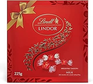 Lindt Lindor Milk & White & Pistachio Chocolate Ball Truffles Gift Pack 4 x 200g